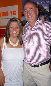 Marita Miranda junto a Eduardo Aymat