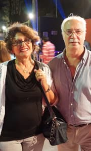 Arquitecto Julio Riela y señora