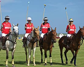 Uno de los 4 equipos femeninos que fueron parte del torneo que se llevó a cabo en la estancia