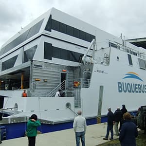 Parte trasera del nuevo buque