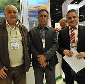 Pedro Quartino director de Turismo, Intendencia de Rocha, Mario Barceló, director de secretaría de comunicación y Oscar Iroldi, coordinador de equipo técnico Organización de Gestión Destino