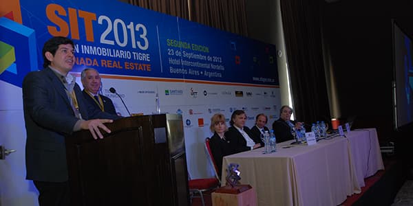 Pablo Andreani en la presentación de su emprendimiento