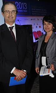 Ingeniero José Chouhy director de Nordelta y Débora Sunico, directora comunicaciones SIT 2013