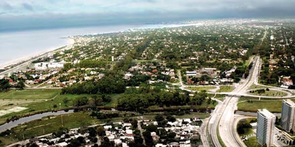 Vista aérea de la zona e Carrasco