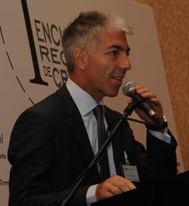 Roberto Fusaro, director ejecutivo de MSC Cruceros, en su disertación