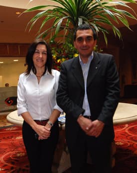 Mariela Zubizarreta, Directora de Turismo de Colonia y Santiago Unanian, Director de Desarrollo Económico e Integración Regional - División Turismo