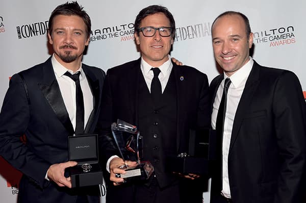 Jeremy Renner&David O.Russell&Sylvain Dolla en Hamilton BTCAwards