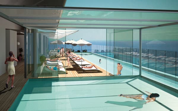 Piscina con una maravillosa vista a La Mansa