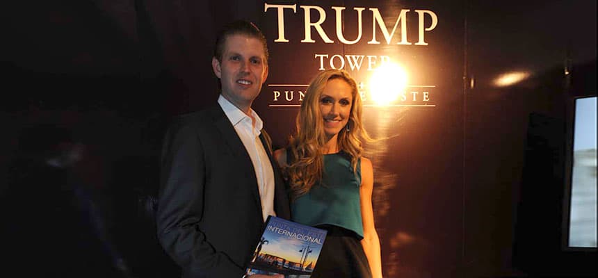 Visita destacada en Punta del Este de la Temporada 2015. Eric Trump