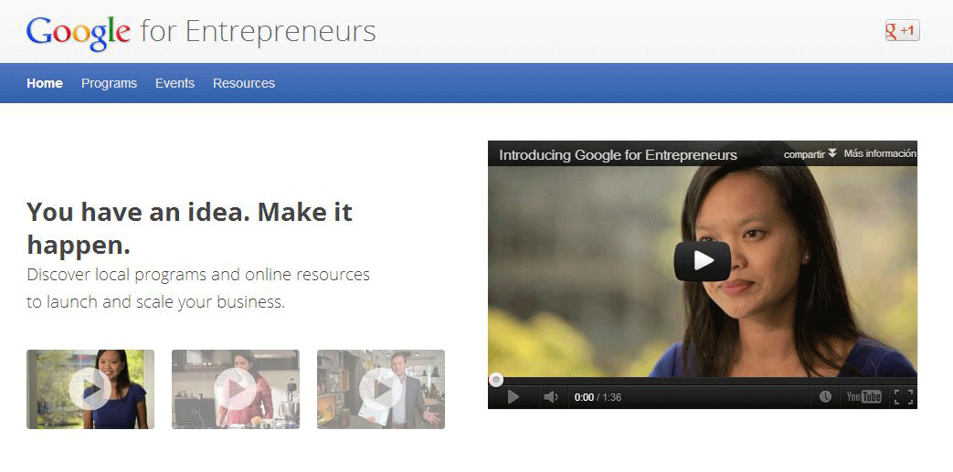 Emprendedores también tienen su espacio en Google