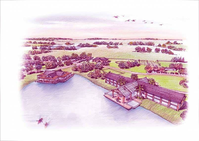 Boceto de lo que será el Hotel & Bungalows Los Palmares