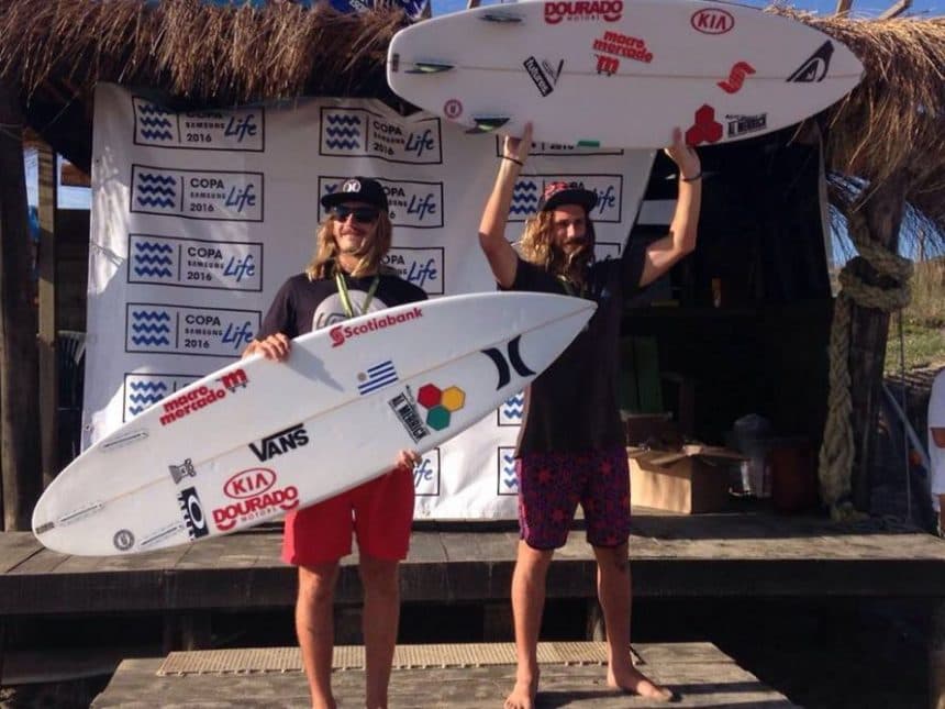 Los hermanos Lucas y Santiago Madrid compartiendo podio...