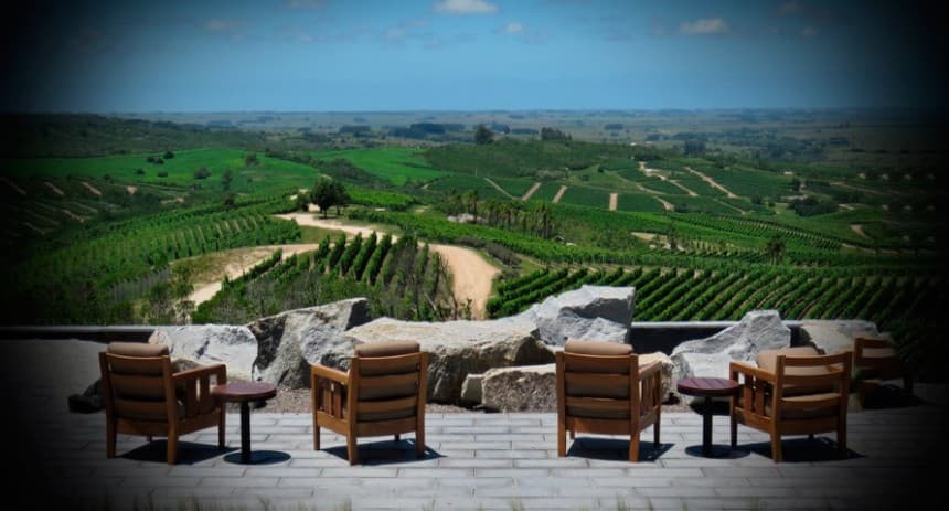 Una vista del privilegiado paisaje que se despliega en Garzón...