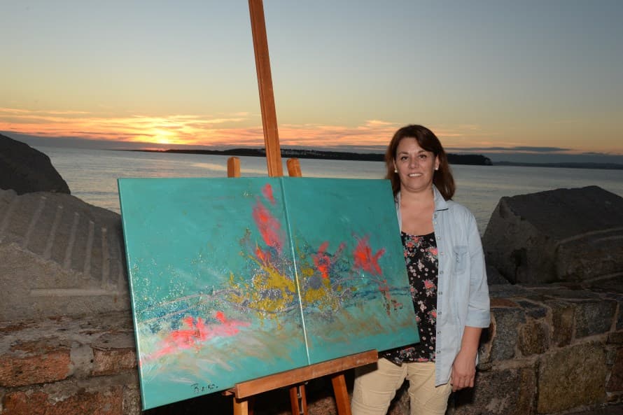 G​abriela Rieiro, la artista que pinta el alma del vino