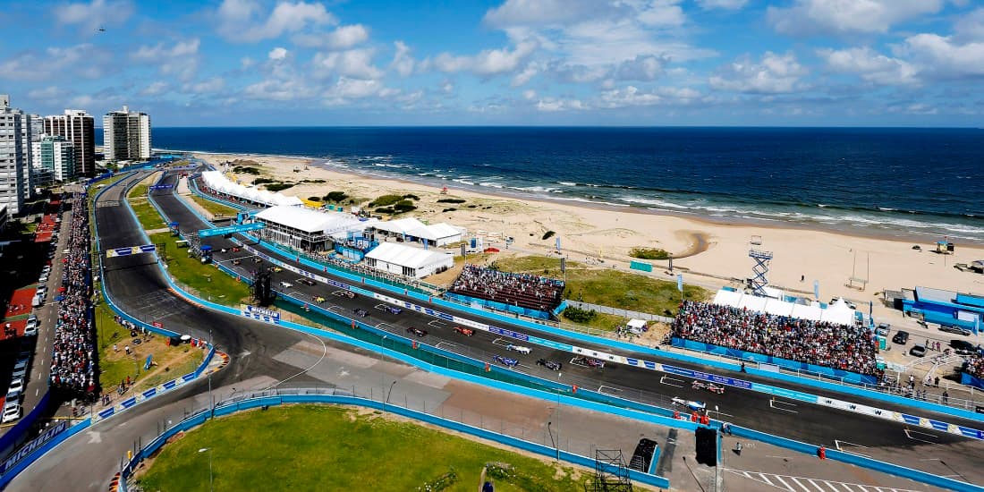 Por tercera vez, la Fórmula E regresó a la rambla de Punta del Este