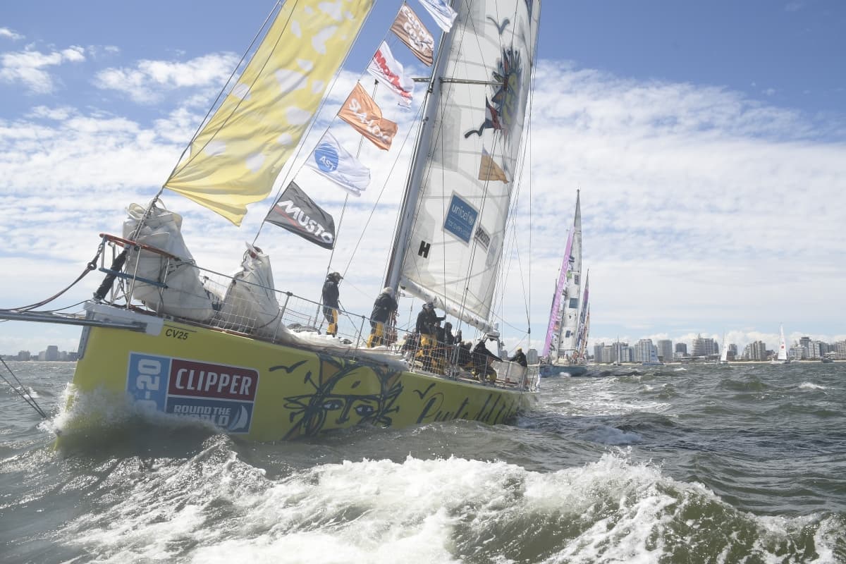 Clipper Race continúa su regata alrededor del mundo después de una increíble estadía en Punta del Este