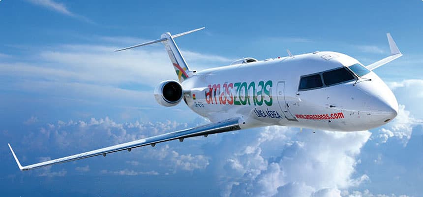 Comienza a volar a Uruguay la aerolínea Boliviana Amaszonas