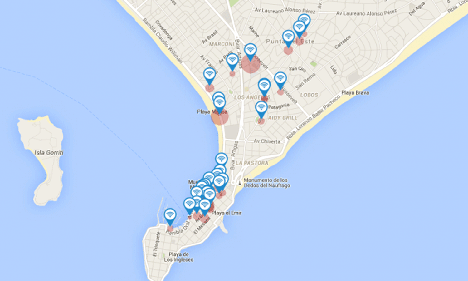 WiFi gratis para Punta del Este