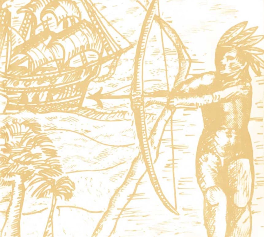 Obra de Carlos Páez Vilaró de su libro, “Cuando se pone el Sol”