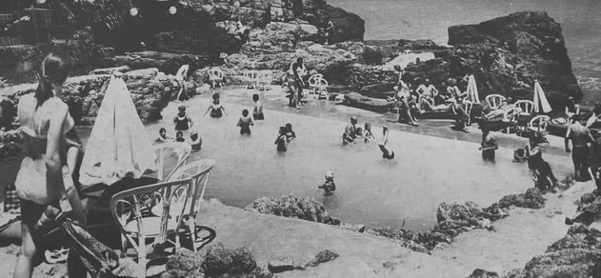 Los años "locos" de Las Grutas y la piscina creada por Flores Flores.