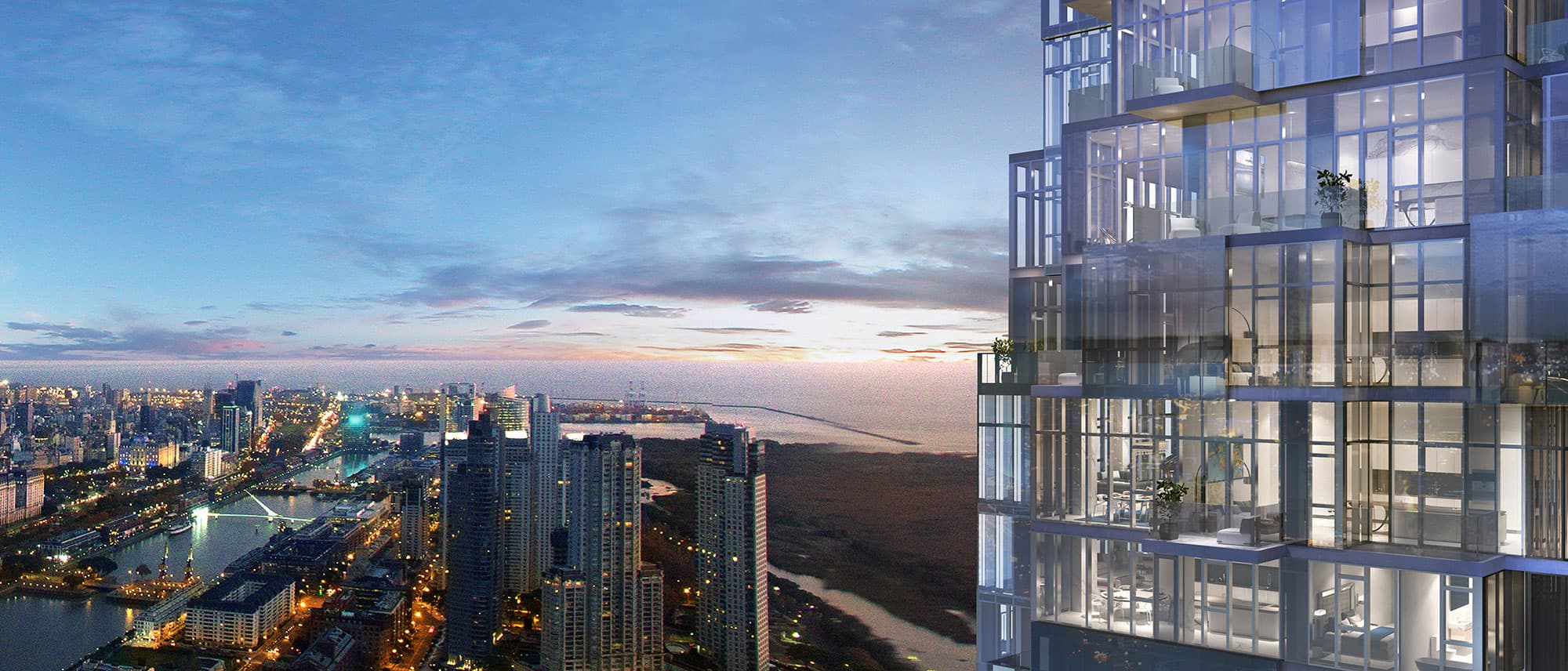 Excepcional torre de 52 pisos en Puerto Madero