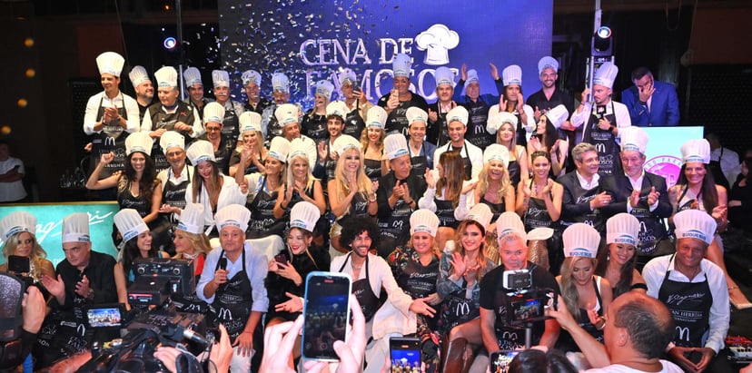 Famosos foto grupal Famosos foto grupal