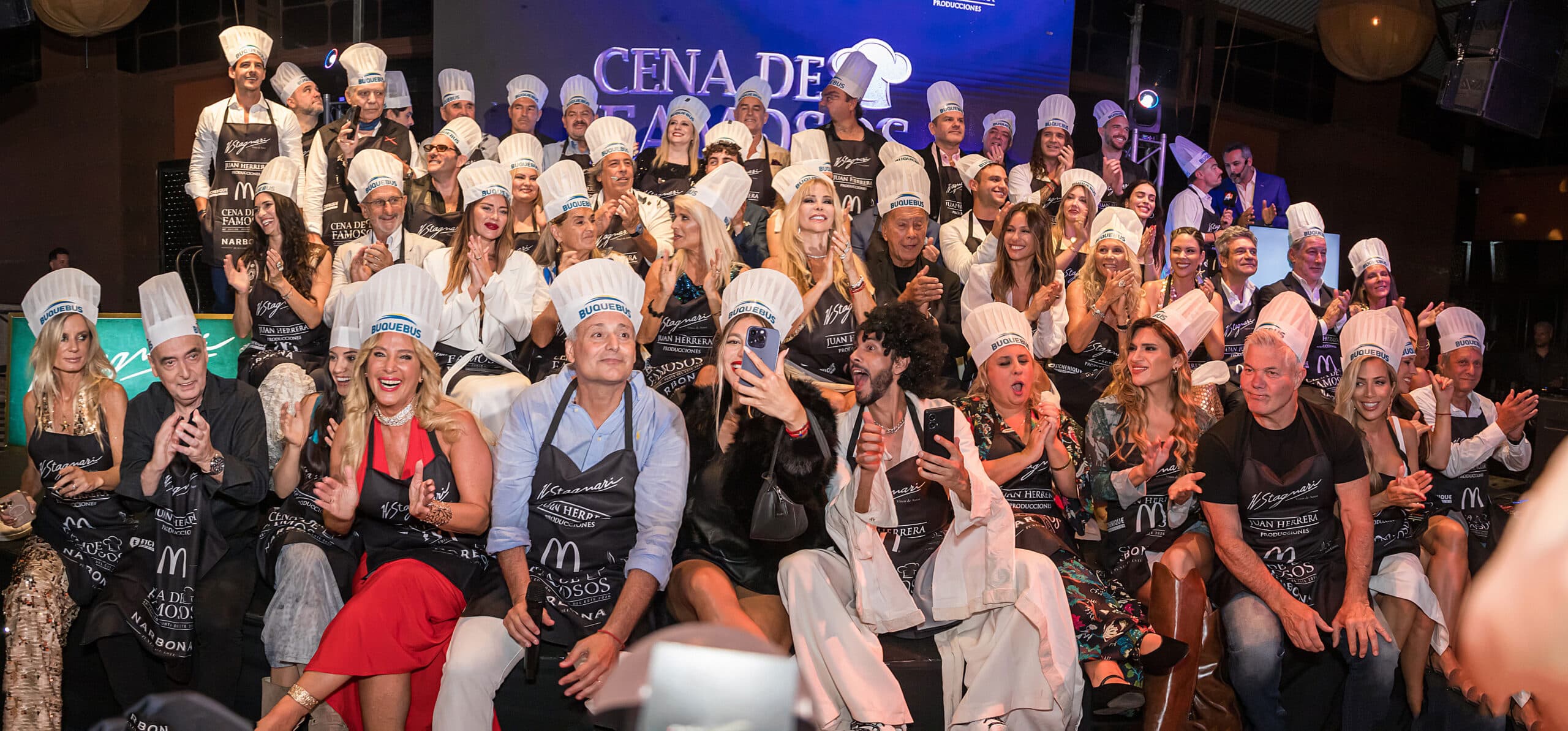 Narbona fue sede de la 48° Cena de Famosos, una noche solidaria en Punta del Este