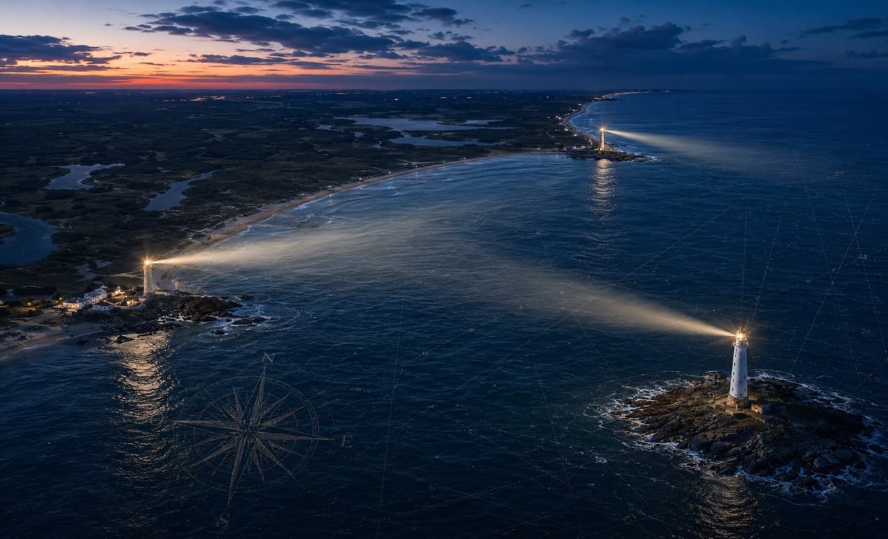 Tres luces, un mismo horizonte